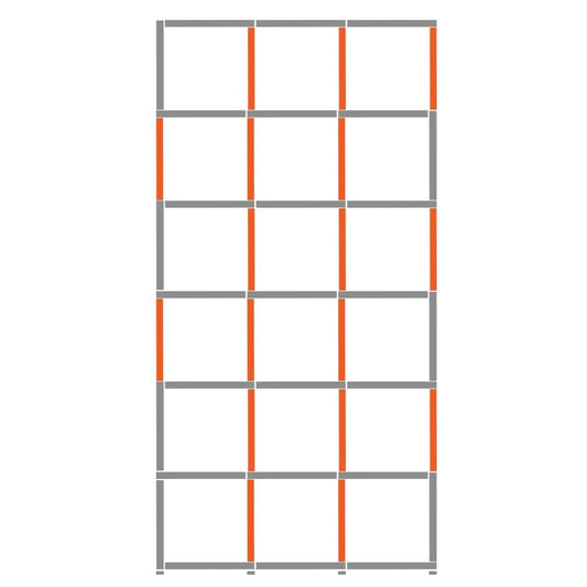 Cube Bookshelf Display Unit - 3 x 6
