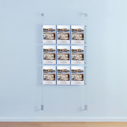 Satin Wall-Mounted Cable Kit - 4m Cable and Brackets
