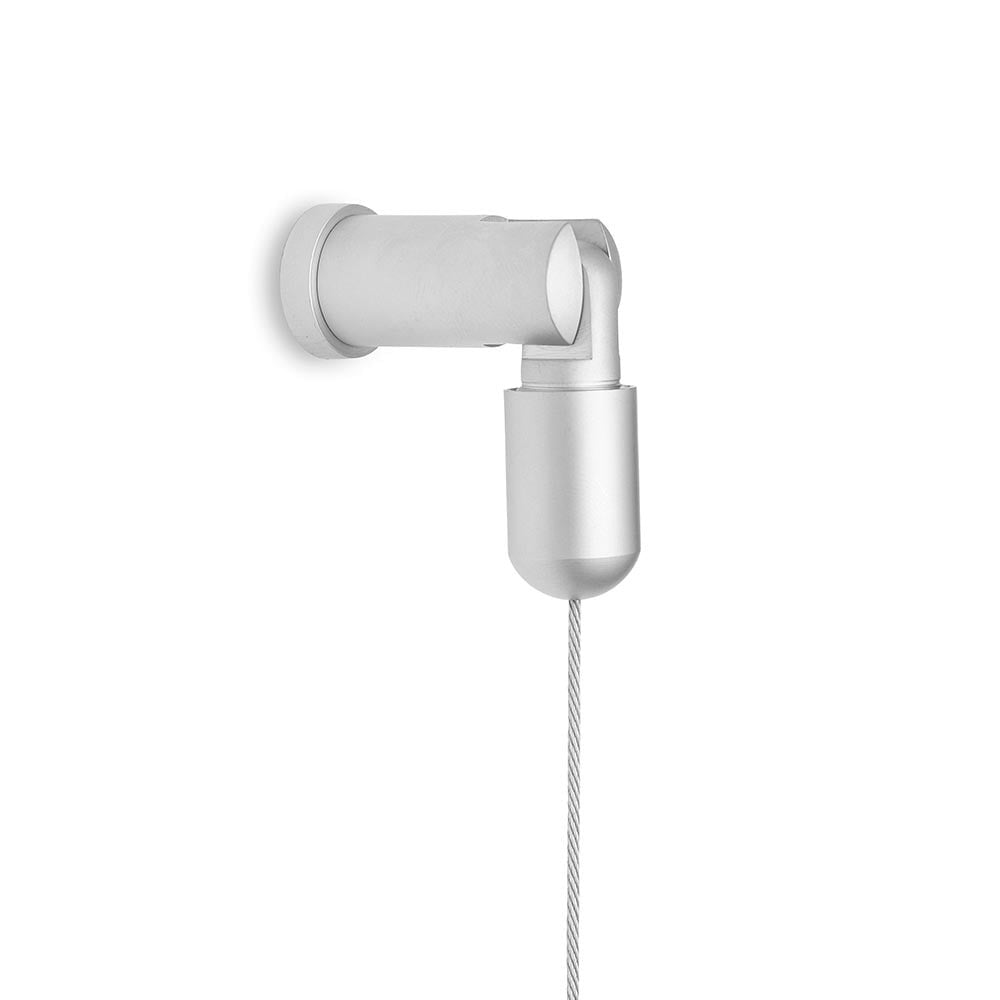 Satin Wall-Mounted Cable Kit - 4m Cable and Brackets