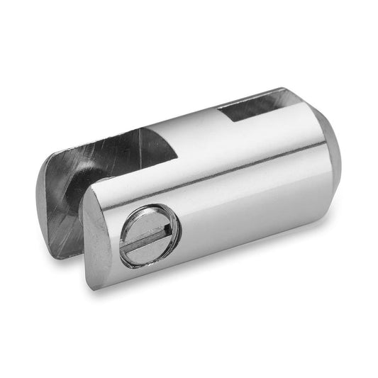 Chrome Single Panel Clip - 6mm Capacity