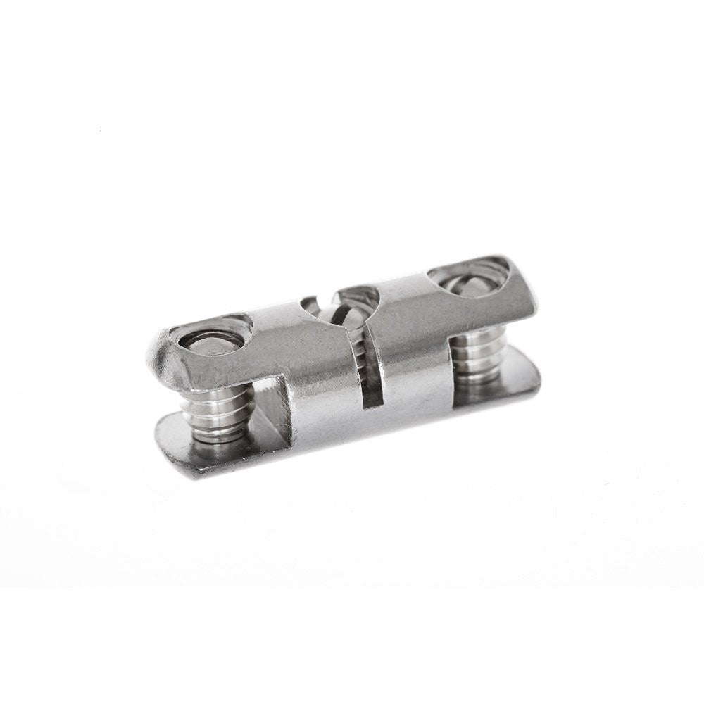 Chrome Double Panel Clips - 6mm Capacity