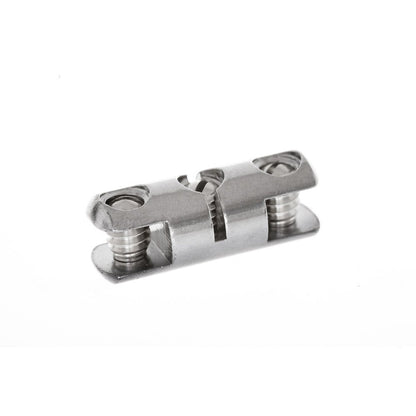 Chrome Double Panel Clips - 6mm Capacity