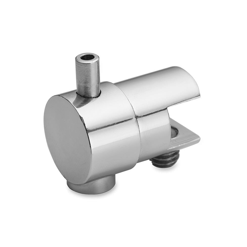 Chrome Single Swivel Clip for Panels or Shelves - 10mm Capacity
