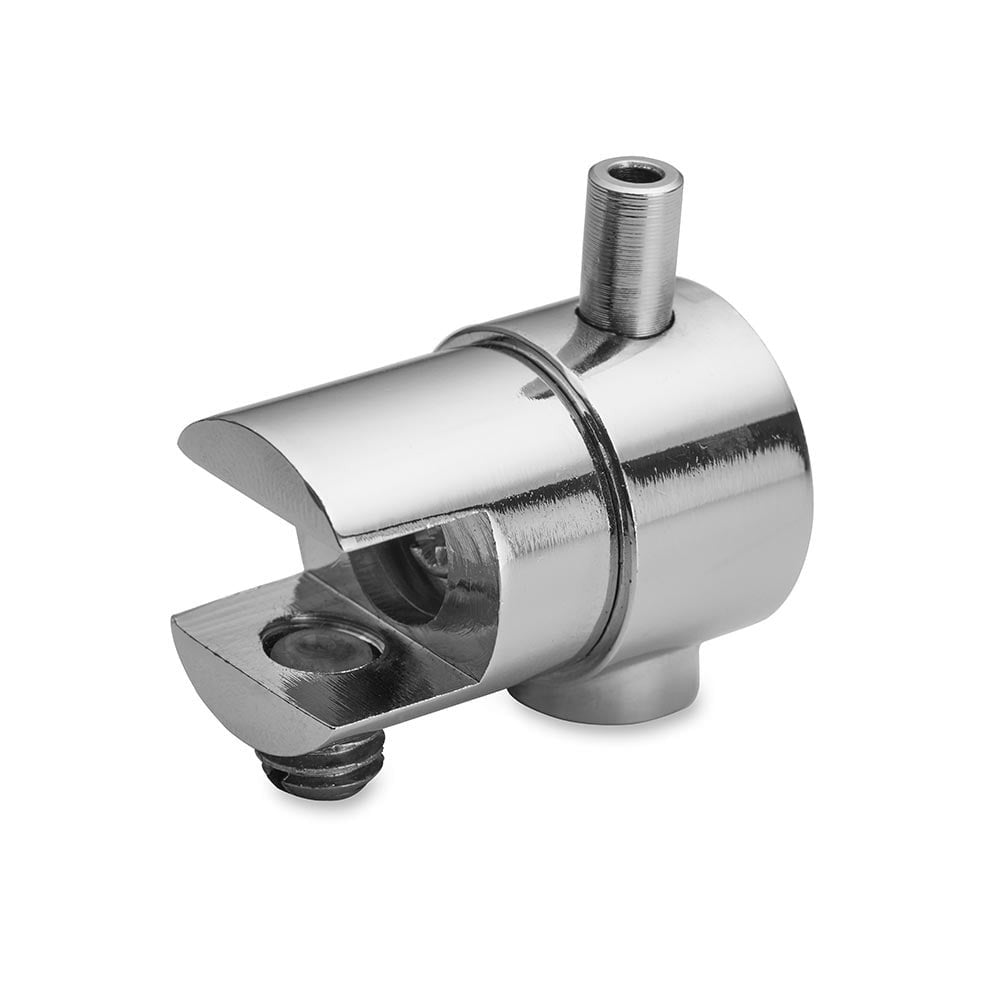 Chrome Single Swivel Clip for Panels or Shelves - 10mm Capacity