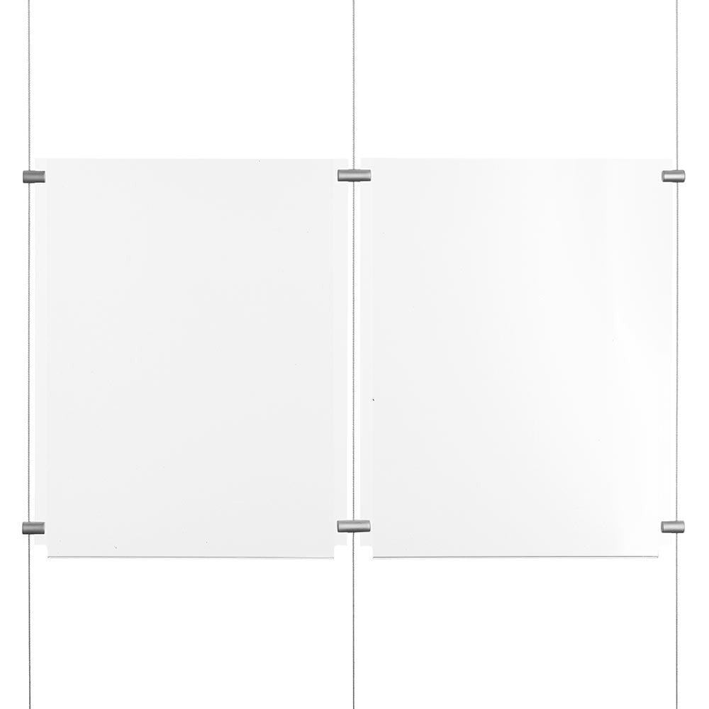 Satin Double Panel Clips - 4mm Capacity