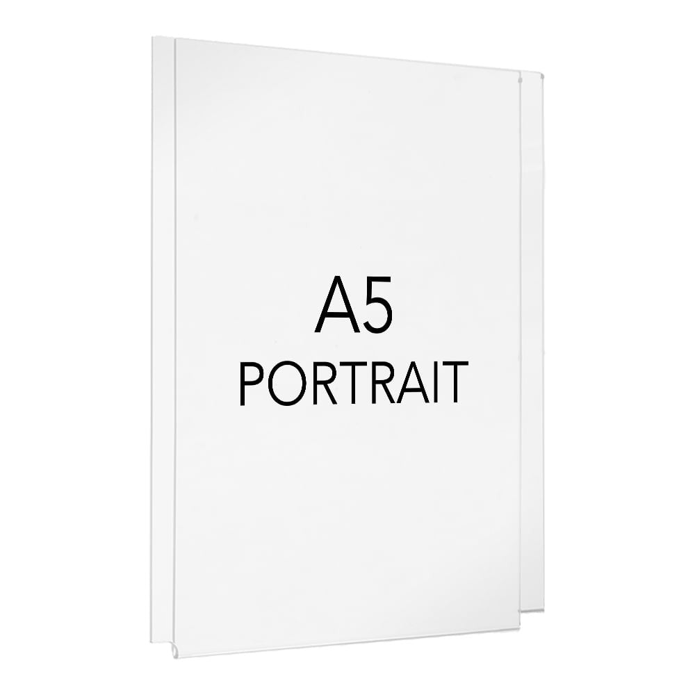 Easy Access Poster Holder - A5 Portrait - Cable or Wall-Mounted