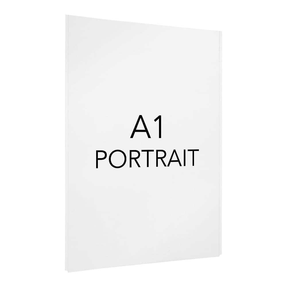 Easy Access Poster Holder - A1 Portrait - Cable or Wall-Mounted