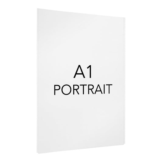 Easy Access Poster Holder - A1 Portrait - Cable or Wall-Mounted