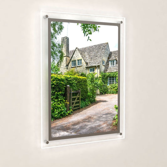 Accent Bevelled Edge LED Light Panel Wall-Mounted Kit - A2 Portrait