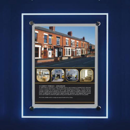 Accent Bevelled Edge LED Light Panel Wall-Mounted Kit - A1 Portrait