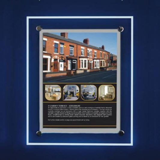 Accent Bevelled Edge LED Light Panel Wall-Mounted Kit - A1 Portrait
