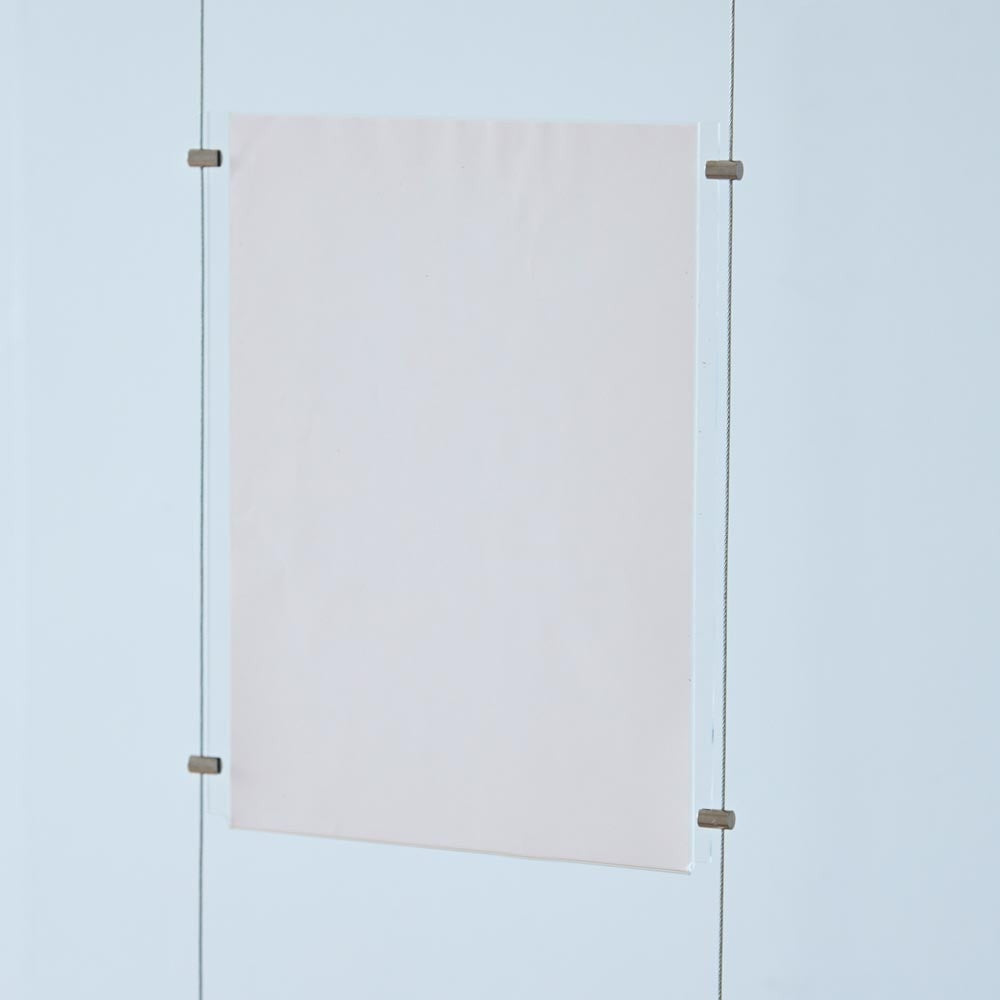 Easy Access Poster Holder - A2 - Cable or Wall-Mounted