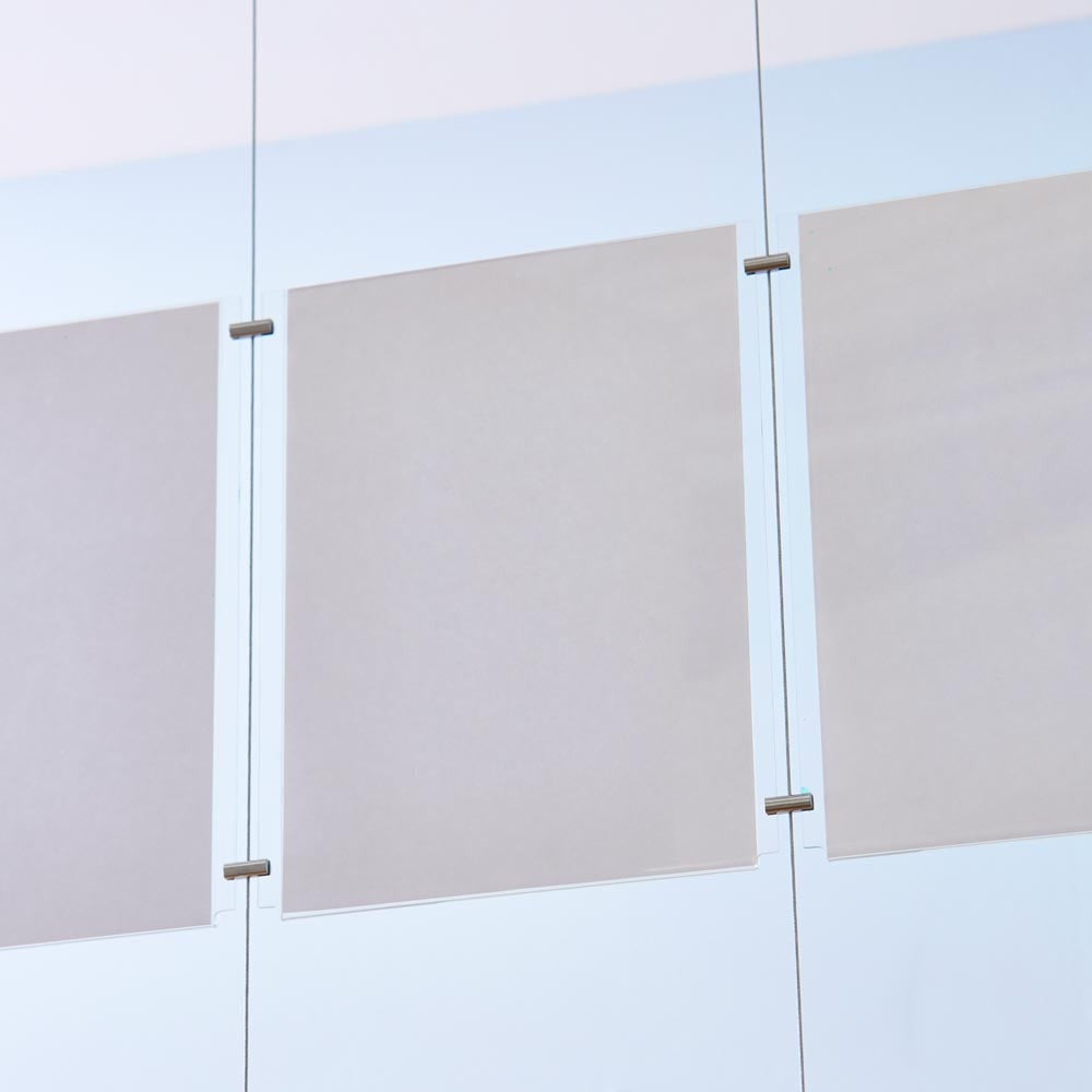 Easy Access Poster Holder - A4 - Cable or Wall-Mounted