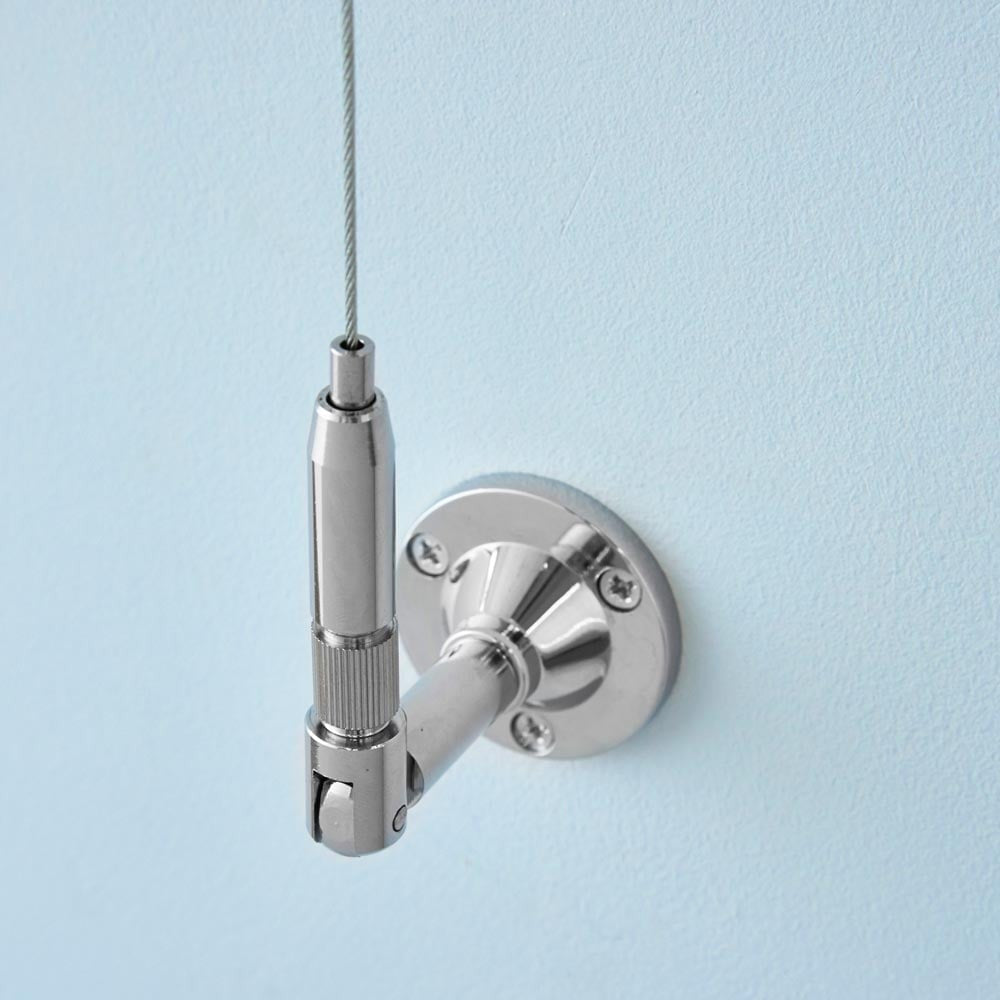 Chrome Wall-Mounted Cable Display Kit - A2 Landscape