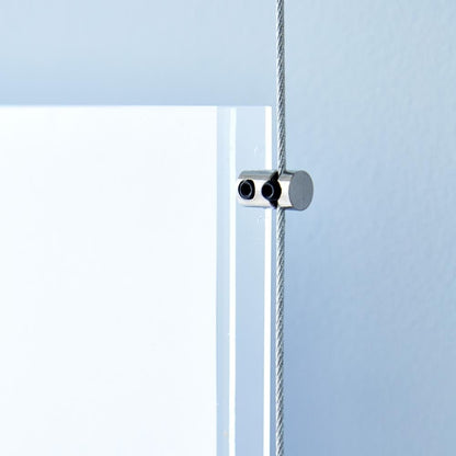 Chrome Wall-Mounted Cable Display Kit - A2 Landscape