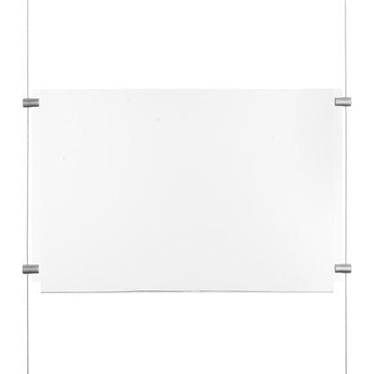 Chrome Ceiling-to-Floor Cable Display Kit - A2 Landscape