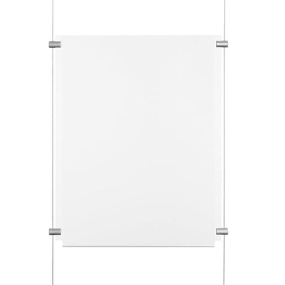 Chrome Ceiling-to-Floor Cable Display Kit - A2 Portrait