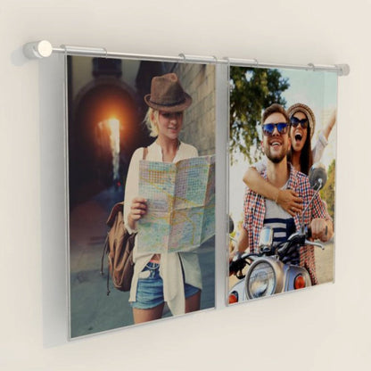 Hook-on Pocket Wall-Mounted Cable Display Kit - A4 Portrait