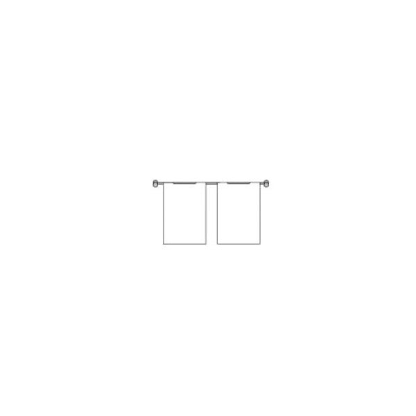 Hook-on Pocket Wall-Mounted Cable Display Kit - A4 Portrait