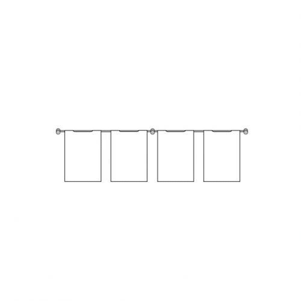 Hook-on Pocket Wall-Mounted Cable Display Kit - A4 Portrait