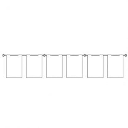 Hook-on Pocket Wall-Mounted Cable Display Kit - A4 Portrait