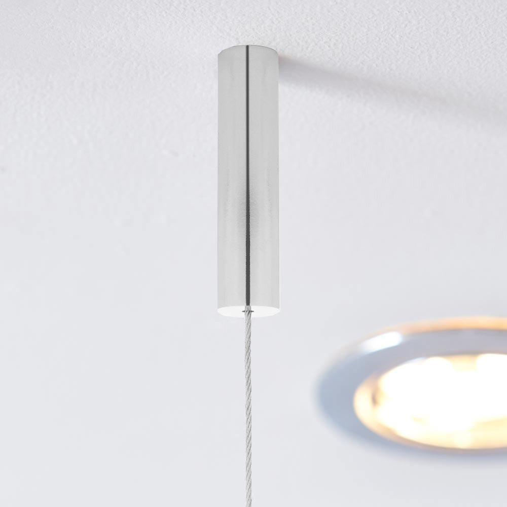 Chrome Ceiling-to-Floor Cable Shelving Kit - 2 x Shelves - W600mm