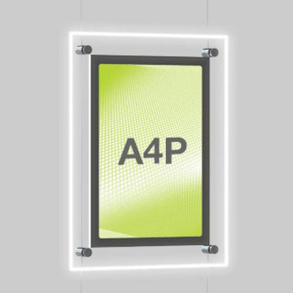 Accent Bevelled Edge LED Light Panel Cable Kit - A4 Portrait