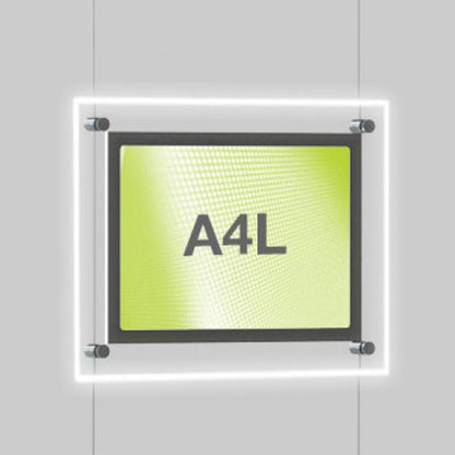 Accent Bevelled Edge LED Light Panel Cable Kit - A4 Landscape