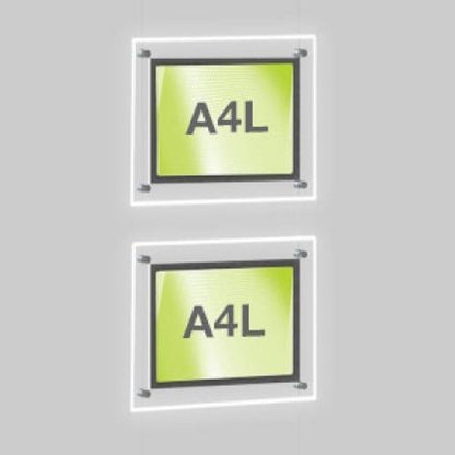 Accent Bevelled Edge LED Light Panel Cable Kit - A4 Landscape
