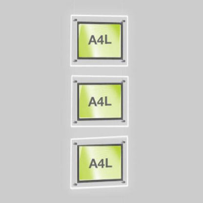Accent Bevelled Edge LED Light Panel Cable Kit - A4 Landscape