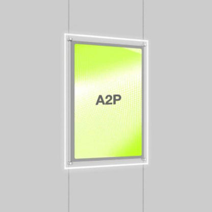 Accent Bevelled Edge LED Light Panel Cable Kit - A2 Portrait