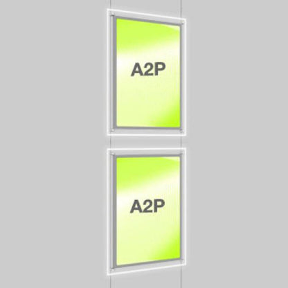 Accent Bevelled Edge LED Light Panel Cable Kit - A2 Portrait