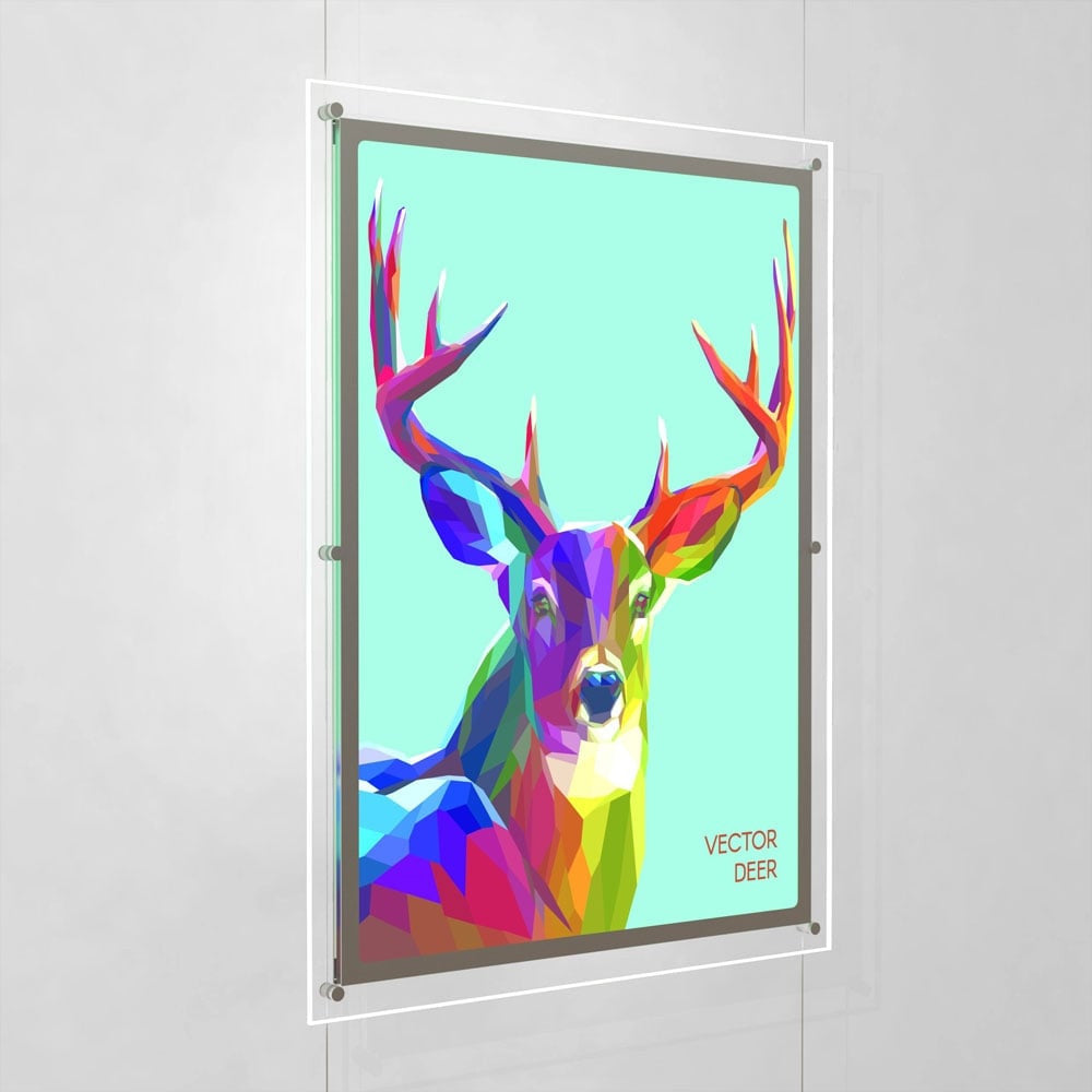 Accent Bevelled Edge LED Light Panel Cable Kit - A1 Portrait