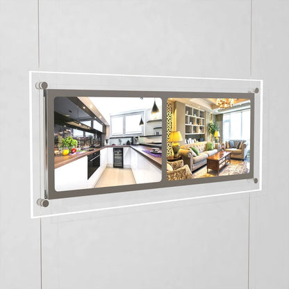 Accent Bevelled Edge LED Light Panel Cable Kit - A4 Landscape - Double Pocket