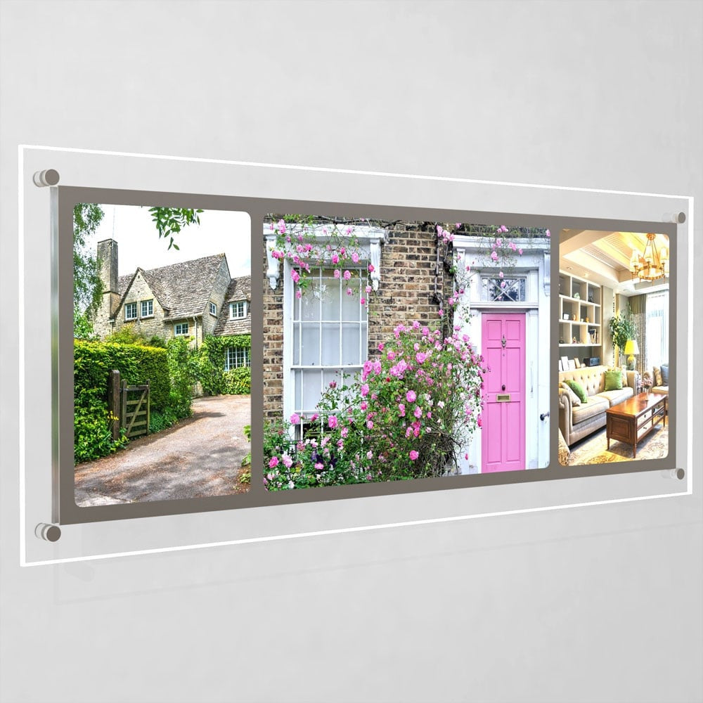 Accent Bevelled Edge LED Light Panel Cable Kit - 2 x A4 Portrait plus 1 x A3 Landscape