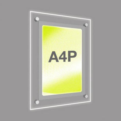 Accent Bevelled Edge LED Light Panel Wall-Mounted Kit - A4