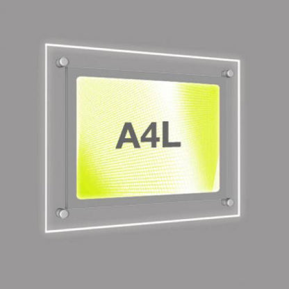 Accent Bevelled Edge LED Light Panel Wall-Mounted Kit - A4