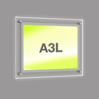 Accent Bevelled Edge LED Light Panel Wall-Mounted Kit - A3