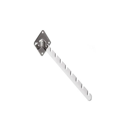 Chrome 9 Notch Sloping Arm For Wall fix