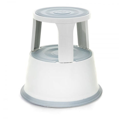 Grey Metal Kick Step Stool