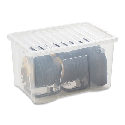 5 x 60L Clear Storage Boxes