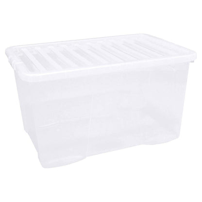 5 x 60L Clear Storage Boxes