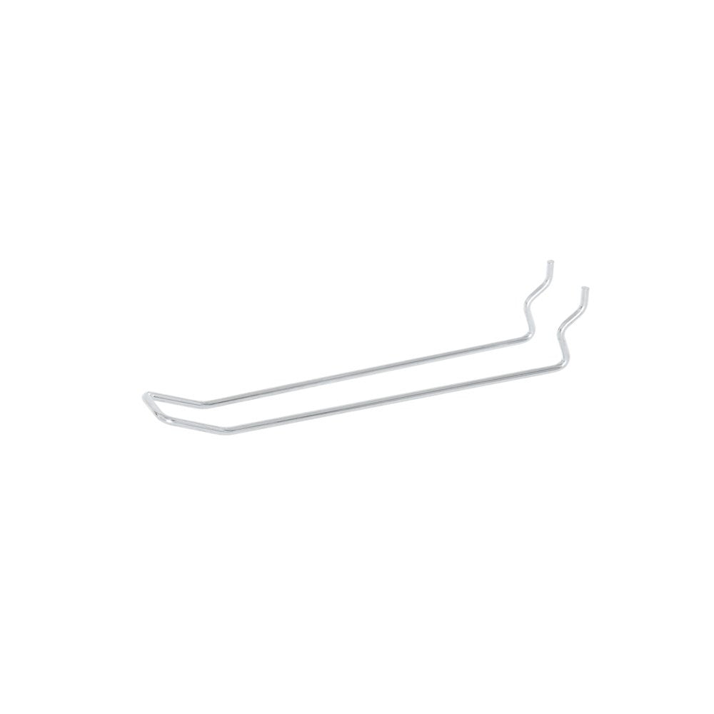 6 inch Euro Hook - Double Prong Pegboard Hook for 3/4 inch & 1 inch Pegboard