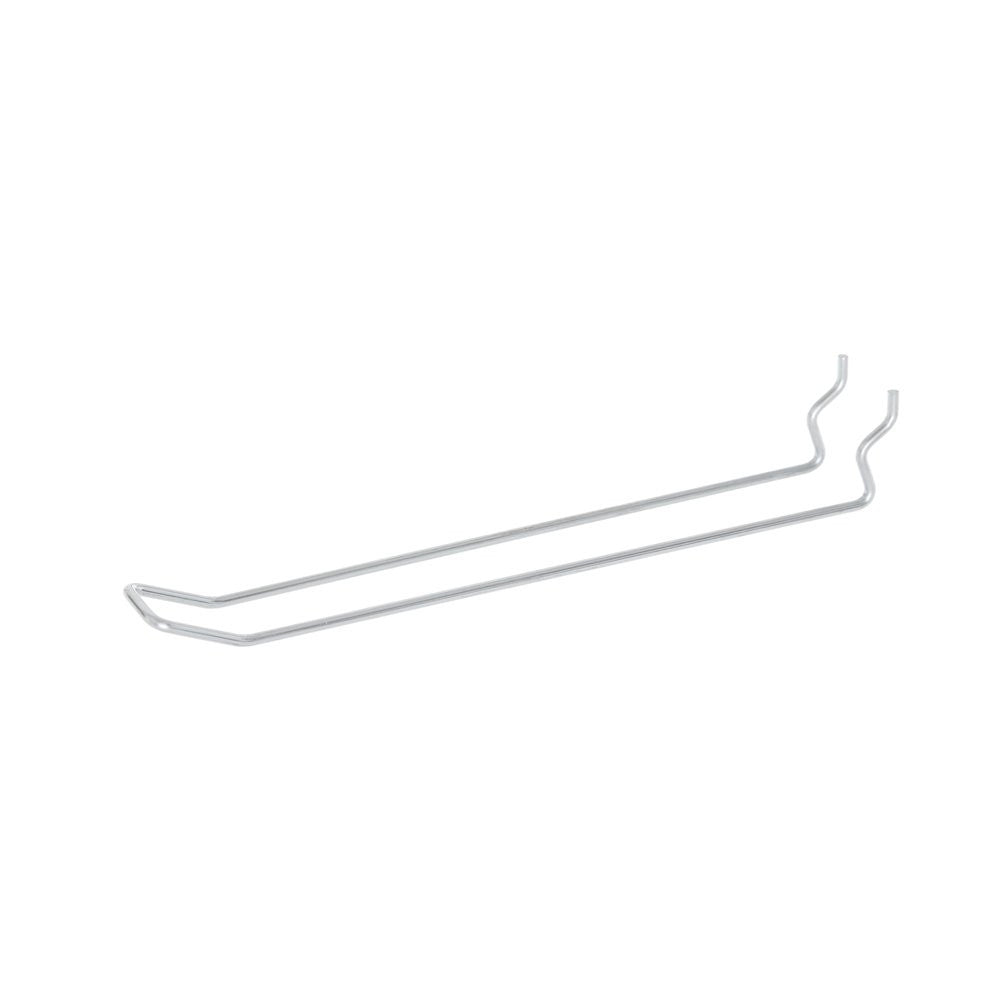 8 inch Euro Hook - Double Prong Pegboard Hook for 3/4 inch & 1 inch Pegboard