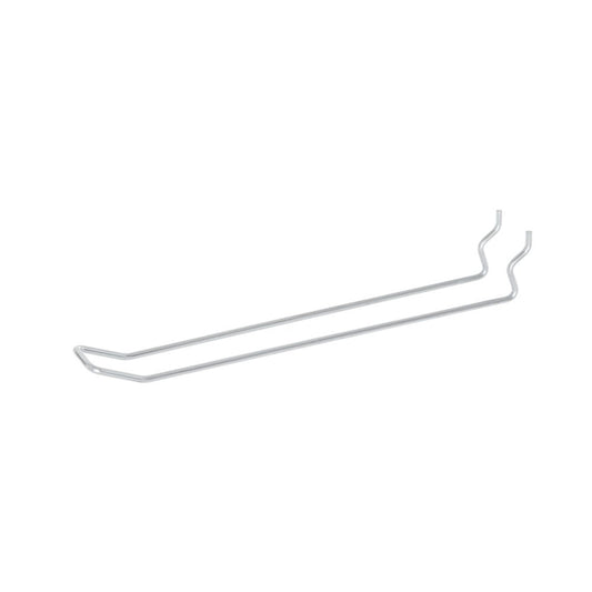 8 inch Euro Hook - Double Prong Pegboard Hook for 3/4 inch & 1 inch Pegboard