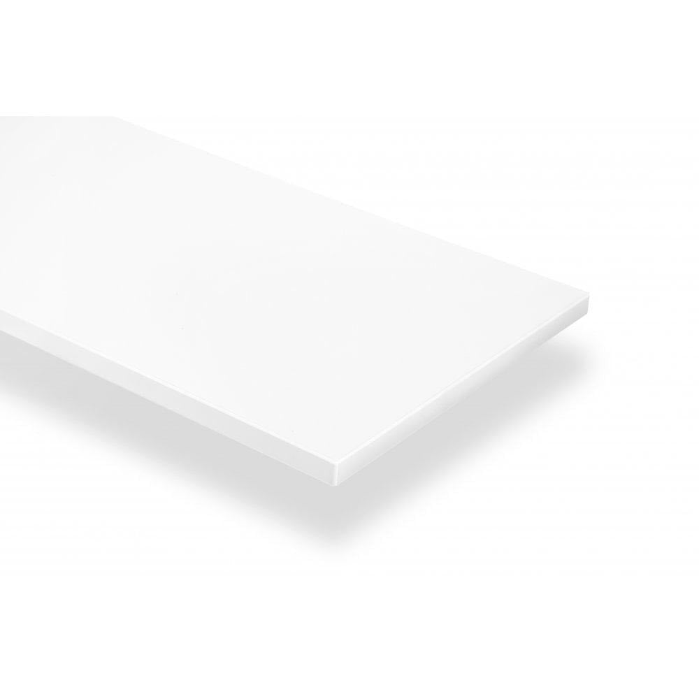 White Wooden Shelf Board - D300mm - 18mm Thick