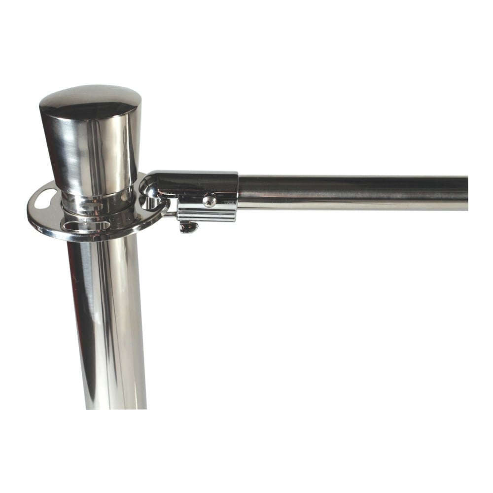 Chrome Deluxe Cafe Barrier Extension Kit - Single Sided Graphics