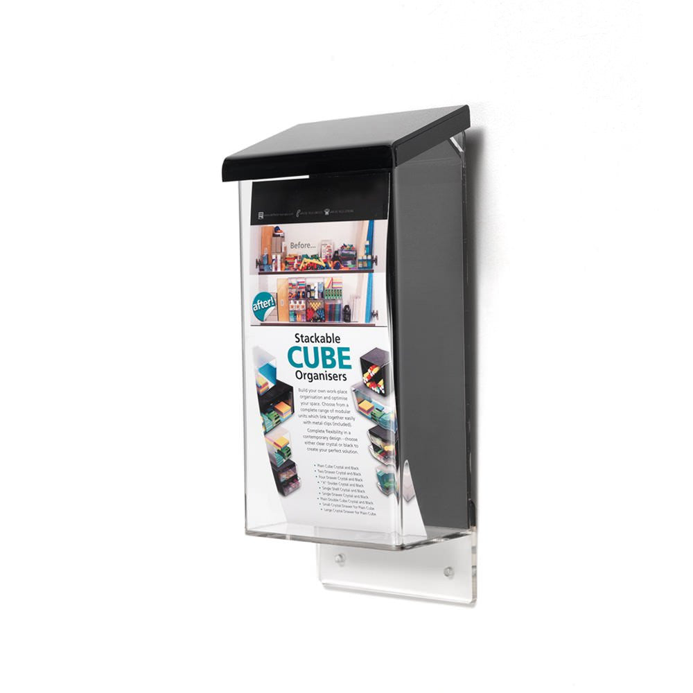 Outdoor Brochure Dispenser With Lid - 1/3 A4