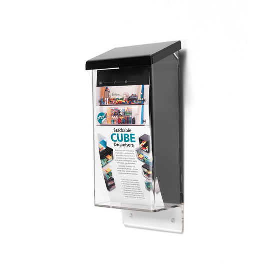 Outdoor Brochure Dispenser With Lid - 1/3 A4
