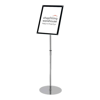 Superior Image® Bevelled-Edge Floor-Standing Sign Holder - A4